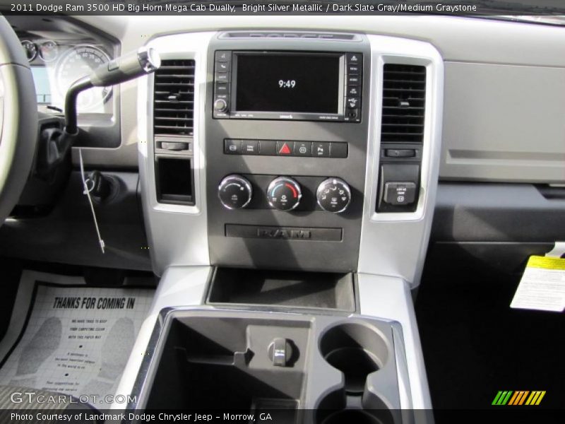 Controls of 2011 Ram 3500 HD Big Horn Mega Cab Dually