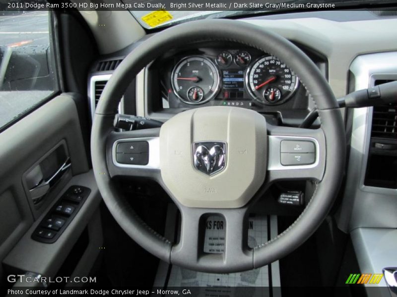  2011 Ram 3500 HD Big Horn Mega Cab Dually Steering Wheel