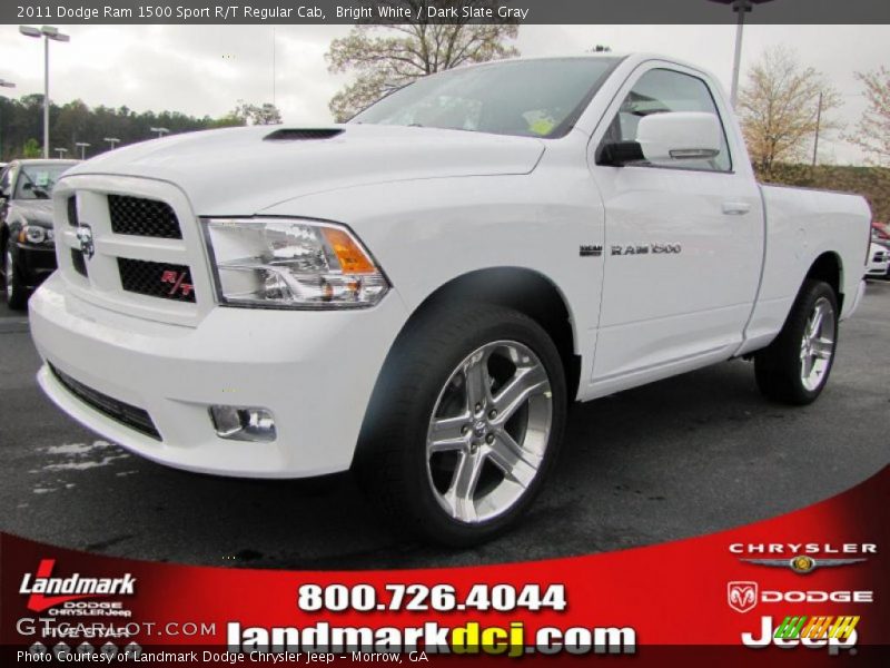 Bright White / Dark Slate Gray 2011 Dodge Ram 1500 Sport R/T Regular Cab