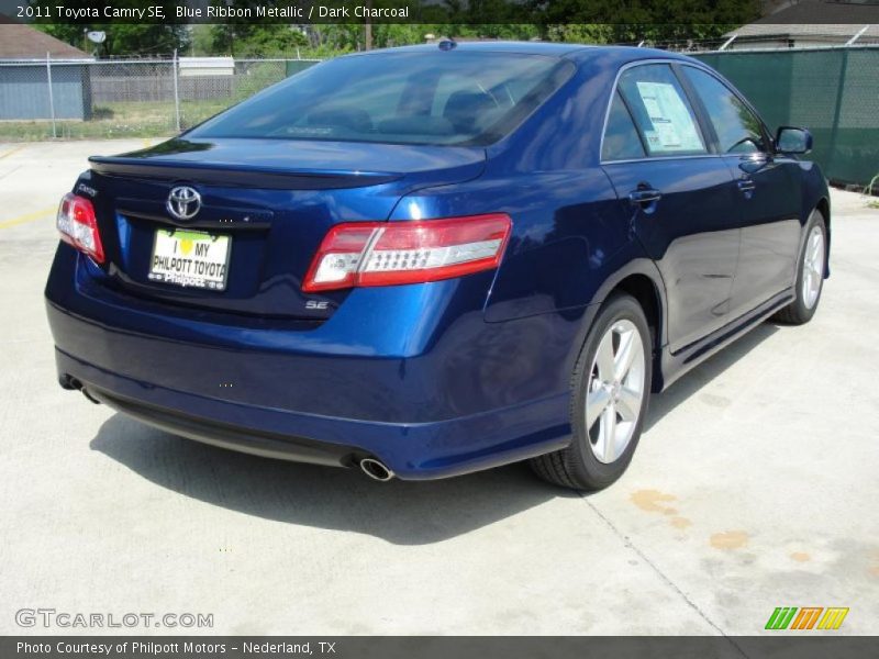 Blue Ribbon Metallic / Dark Charcoal 2011 Toyota Camry SE