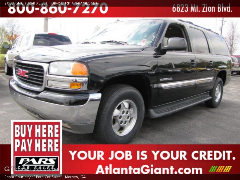 Onyx Black / Neutral/Shale 2003 GMC Yukon XL SLT