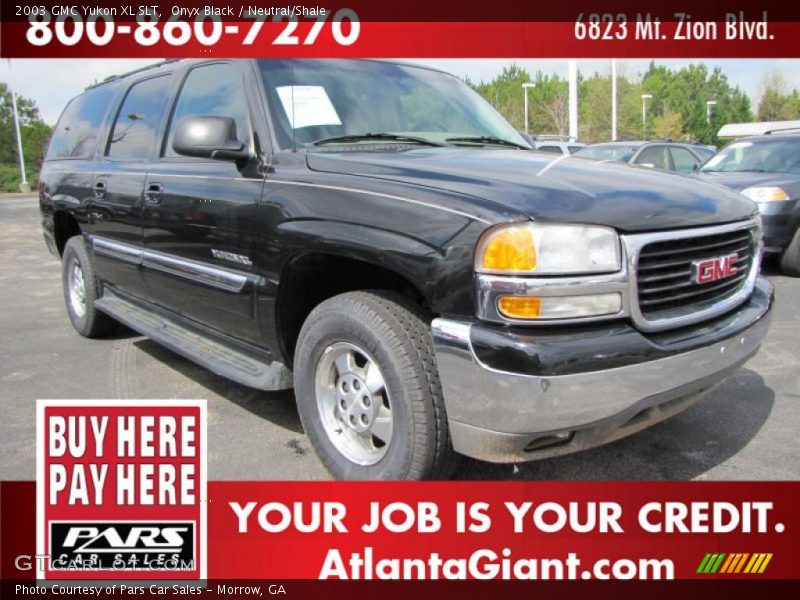 Onyx Black / Neutral/Shale 2003 GMC Yukon XL SLT