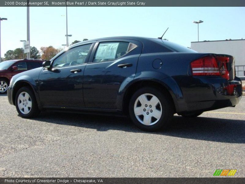 Modern Blue Pearl / Dark Slate Gray/Light Slate Gray 2008 Dodge Avenger SE