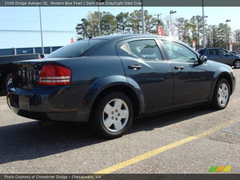 Modern Blue Pearl / Dark Slate Gray/Light Slate Gray 2008 Dodge Avenger SE