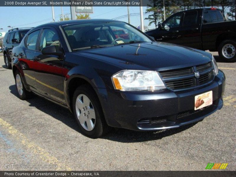 Modern Blue Pearl / Dark Slate Gray/Light Slate Gray 2008 Dodge Avenger SE