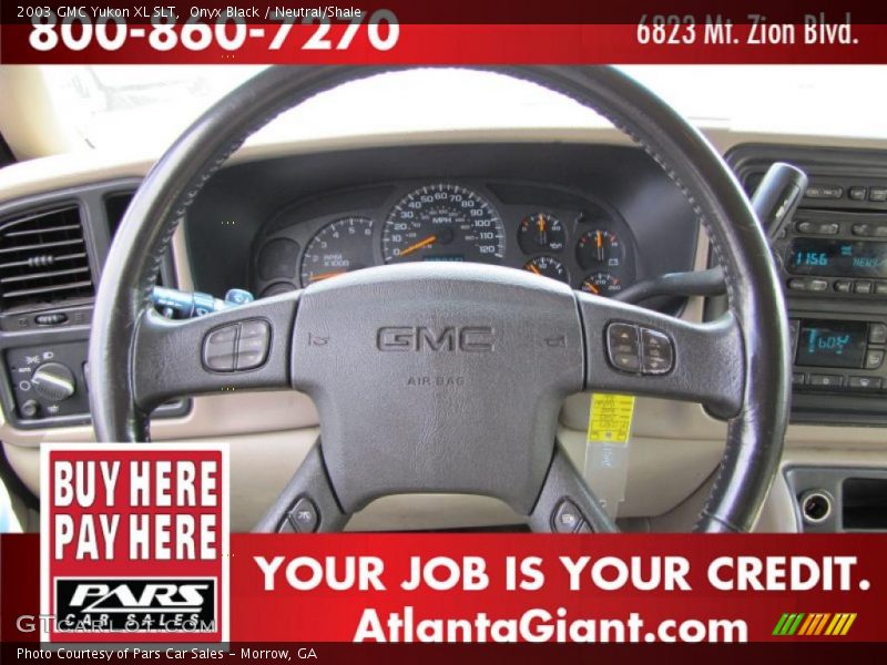 Onyx Black / Neutral/Shale 2003 GMC Yukon XL SLT
