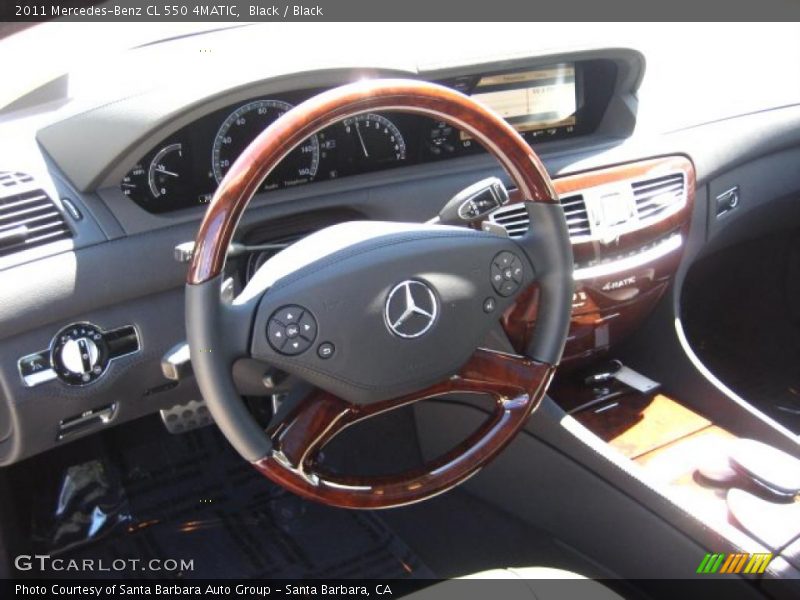 Black / Black 2011 Mercedes-Benz CL 550 4MATIC