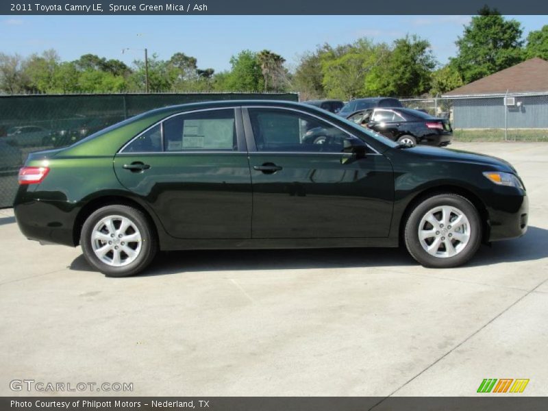 Spruce Green Mica / Ash 2011 Toyota Camry LE