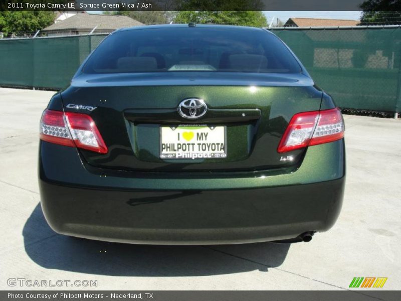 Spruce Green Mica / Ash 2011 Toyota Camry LE