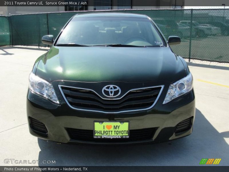 Spruce Green Mica / Ash 2011 Toyota Camry LE