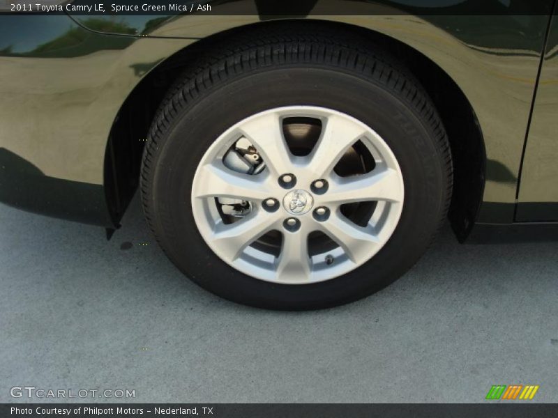 Spruce Green Mica / Ash 2011 Toyota Camry LE