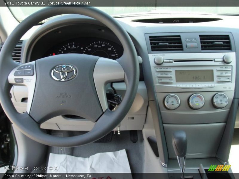 Spruce Green Mica / Ash 2011 Toyota Camry LE