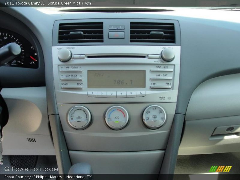 Spruce Green Mica / Ash 2011 Toyota Camry LE