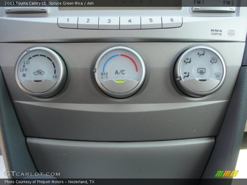 Spruce Green Mica / Ash 2011 Toyota Camry LE