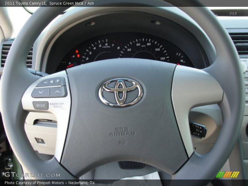 Spruce Green Mica / Ash 2011 Toyota Camry LE