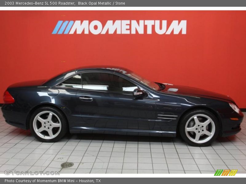 Black Opal Metallic / Stone 2003 Mercedes-Benz SL 500 Roadster