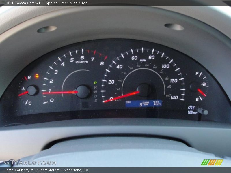 Spruce Green Mica / Ash 2011 Toyota Camry LE