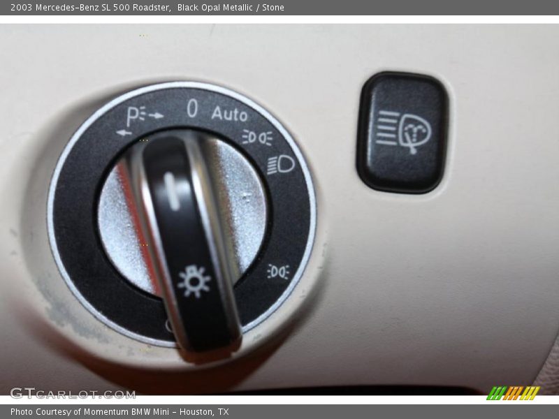 Black Opal Metallic / Stone 2003 Mercedes-Benz SL 500 Roadster