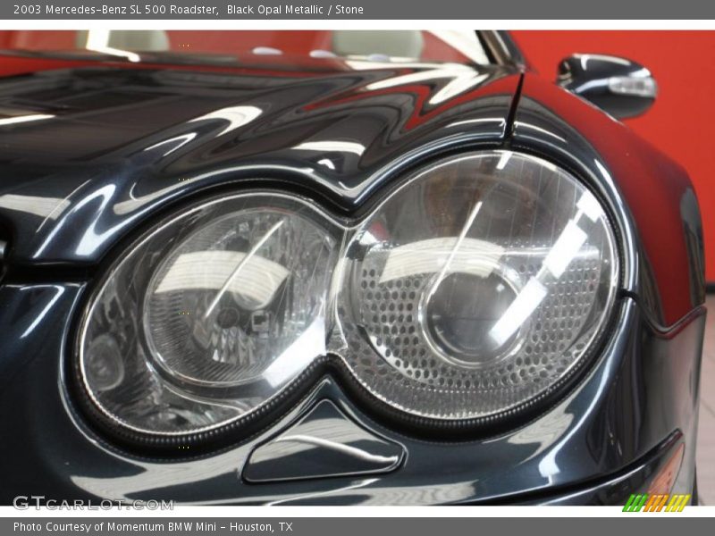 Black Opal Metallic / Stone 2003 Mercedes-Benz SL 500 Roadster