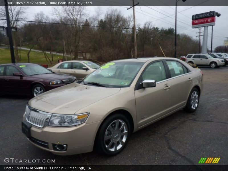 Front 3/4 View of 2008 MKZ Sedan