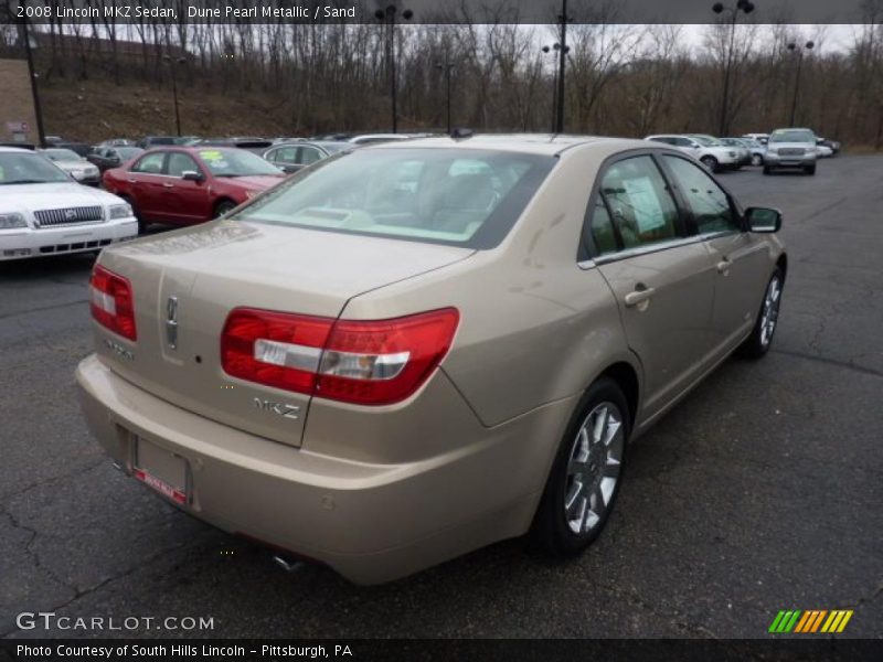 Dune Pearl Metallic / Sand 2008 Lincoln MKZ Sedan