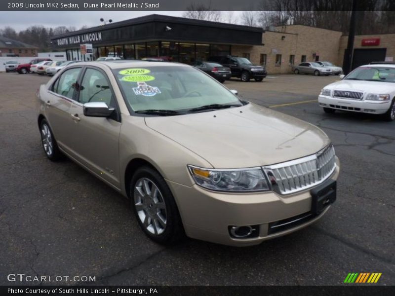 Front 3/4 View of 2008 MKZ Sedan