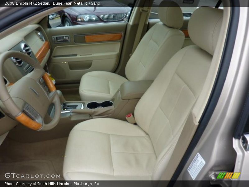  2008 MKZ Sedan Sand Interior