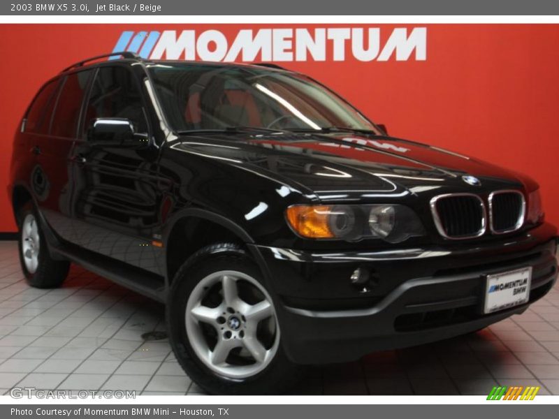 Jet Black / Beige 2003 BMW X5 3.0i