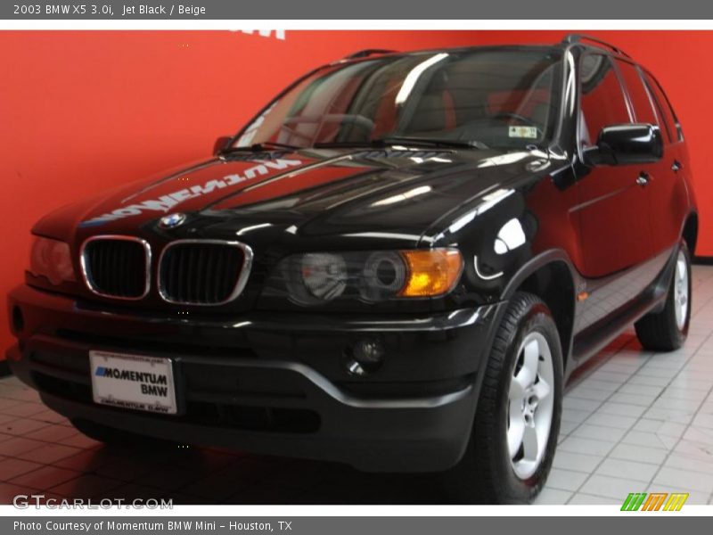 Jet Black / Beige 2003 BMW X5 3.0i