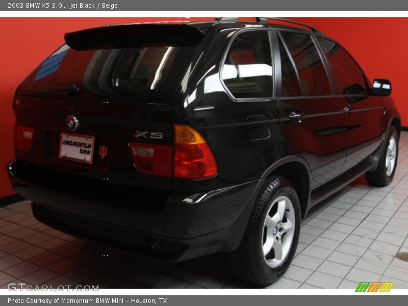 Jet Black / Beige 2003 BMW X5 3.0i