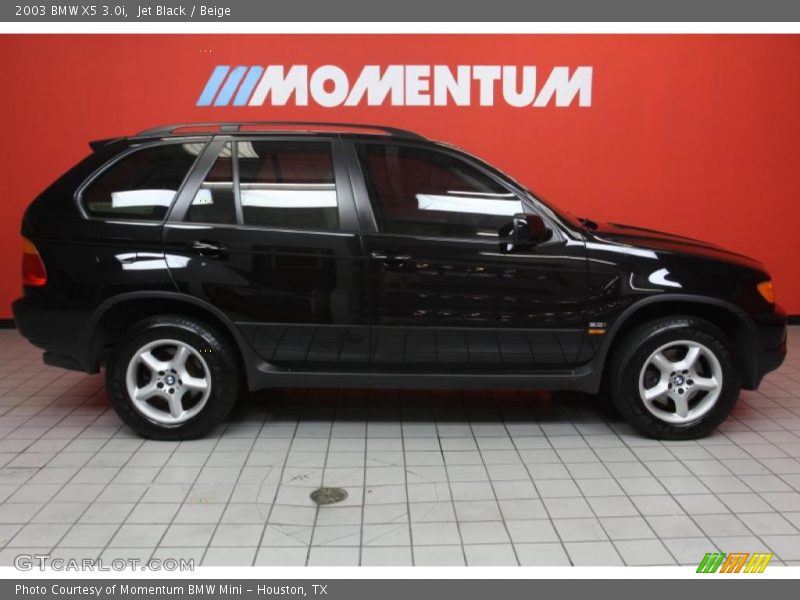Jet Black / Beige 2003 BMW X5 3.0i