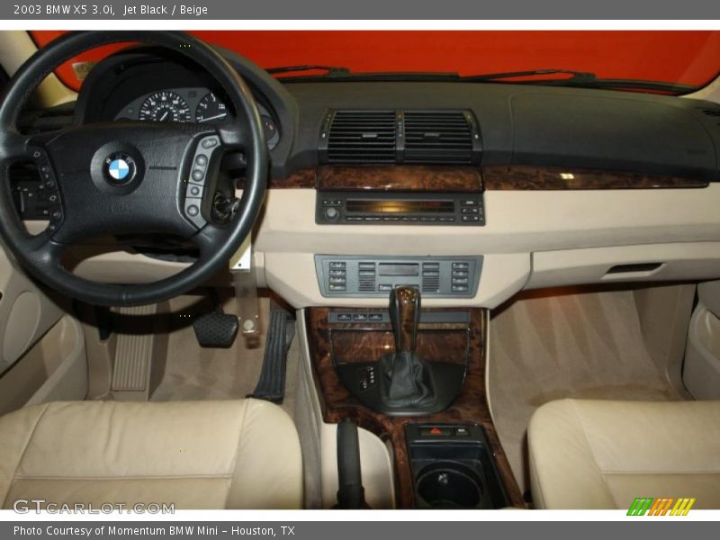 Jet Black / Beige 2003 BMW X5 3.0i