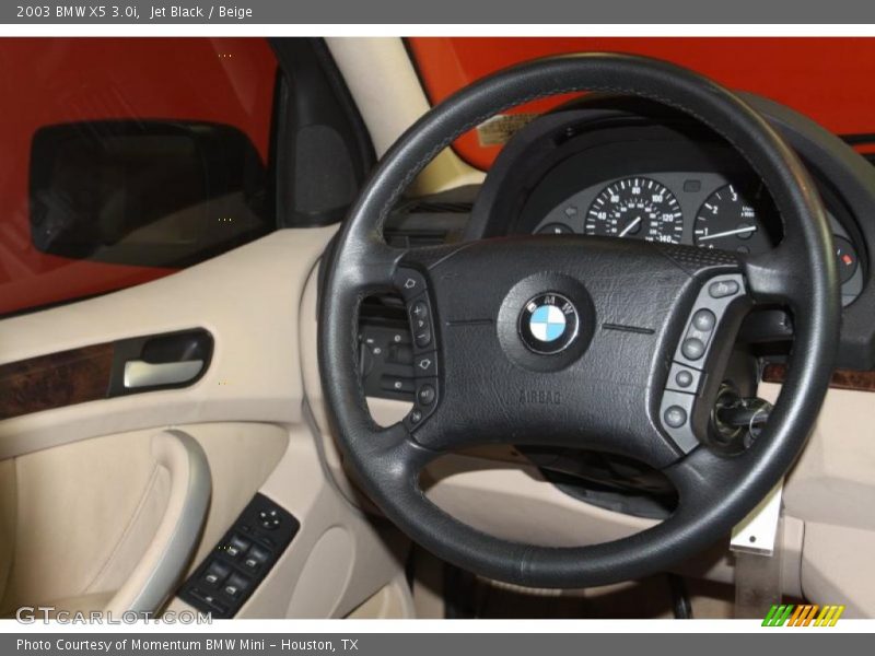 Jet Black / Beige 2003 BMW X5 3.0i