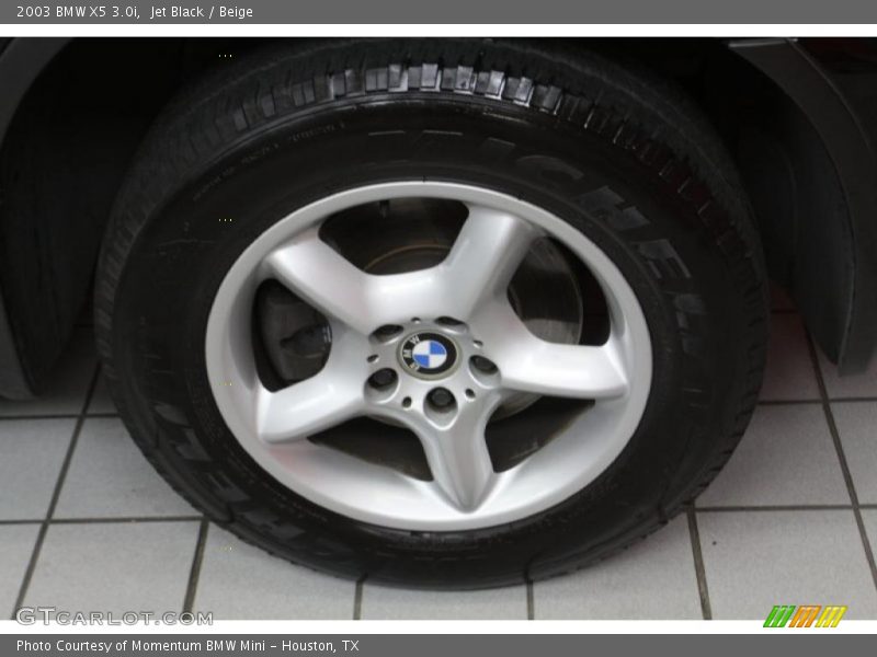 Jet Black / Beige 2003 BMW X5 3.0i