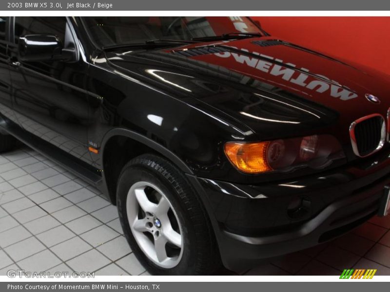 Jet Black / Beige 2003 BMW X5 3.0i