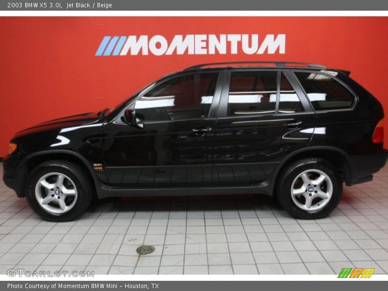 Jet Black / Beige 2003 BMW X5 3.0i