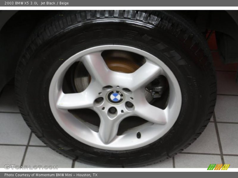 Jet Black / Beige 2003 BMW X5 3.0i