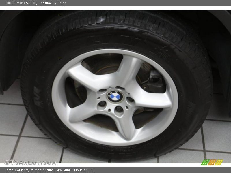 Jet Black / Beige 2003 BMW X5 3.0i