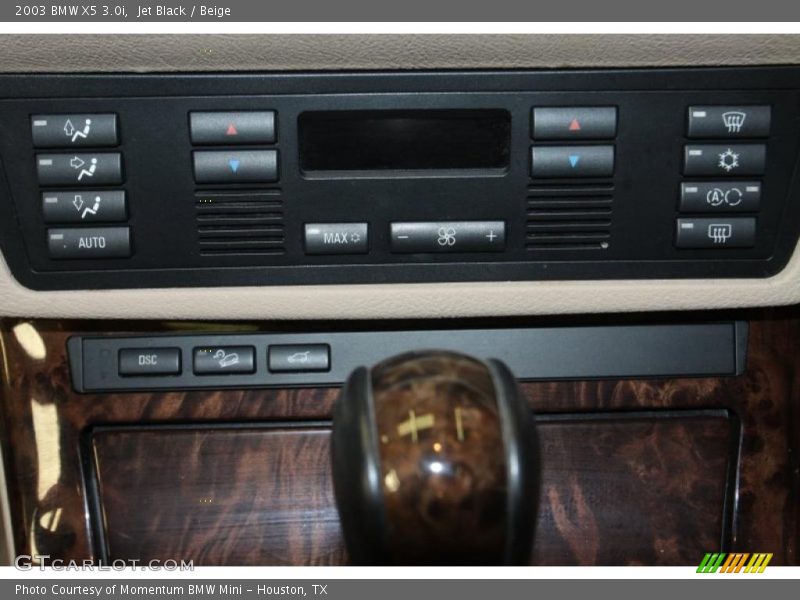 Jet Black / Beige 2003 BMW X5 3.0i