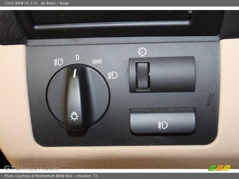 Jet Black / Beige 2003 BMW X5 3.0i