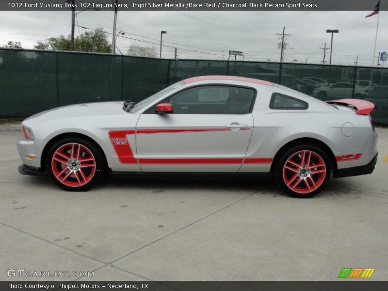  2012 Mustang Boss 302 Laguna Seca Ingot Silver Metallic/Race Red