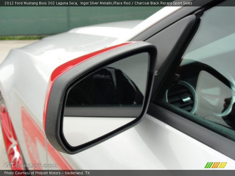 Ingot Silver Metallic/Race Red / Charcoal Black Recaro Sport Seats 2012 Ford Mustang Boss 302 Laguna Seca