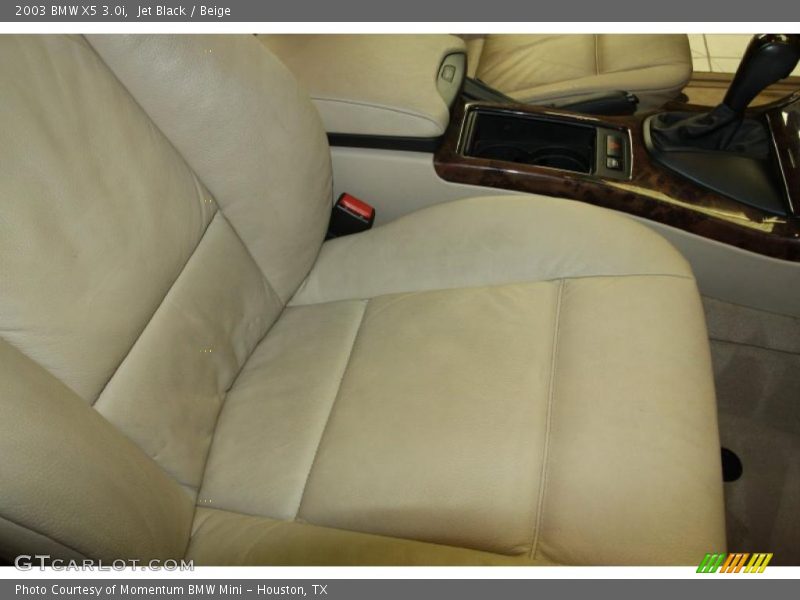 Jet Black / Beige 2003 BMW X5 3.0i