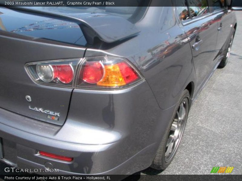 Graphite Gray Pearl / Black 2009 Mitsubishi Lancer RALLIART