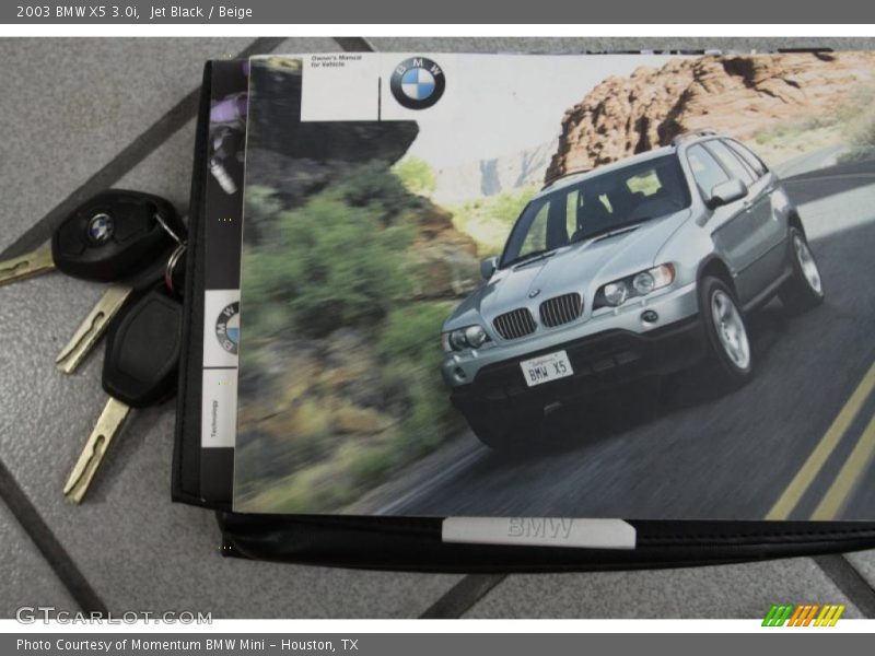 Jet Black / Beige 2003 BMW X5 3.0i