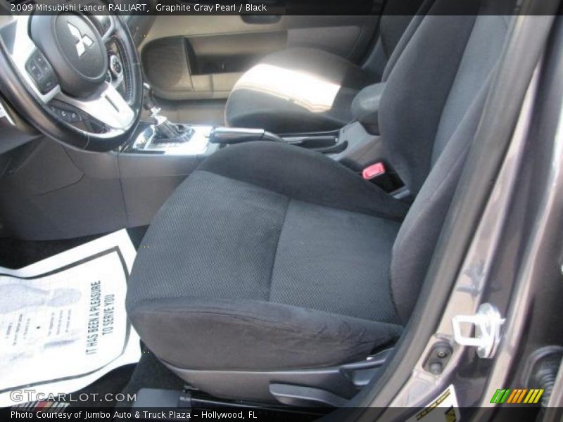 Graphite Gray Pearl / Black 2009 Mitsubishi Lancer RALLIART