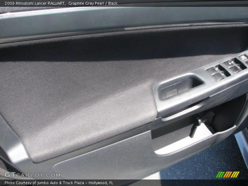 Graphite Gray Pearl / Black 2009 Mitsubishi Lancer RALLIART