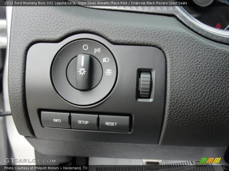 Controls of 2012 Mustang Boss 302 Laguna Seca