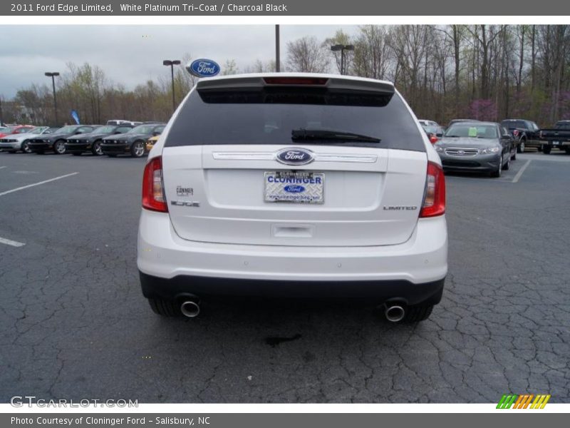 White Platinum Tri-Coat / Charcoal Black 2011 Ford Edge Limited