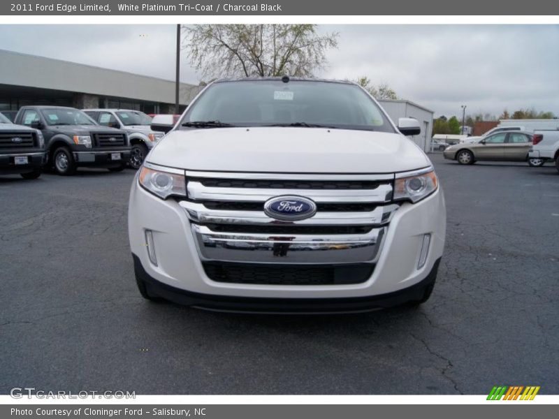 White Platinum Tri-Coat / Charcoal Black 2011 Ford Edge Limited